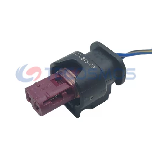 BMW 2-Pin Female Connector Auto Parts Black ABS Housing with Copper Contact CT2-0056M-5 - image 3